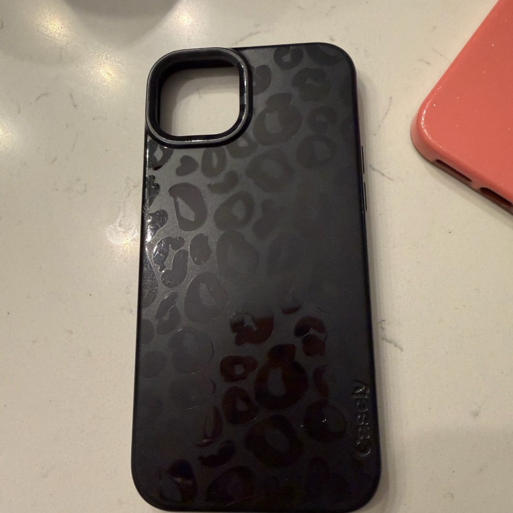 Casely Black Leopard iphone 15 plus Case